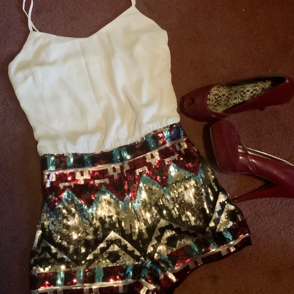 Sequin romper